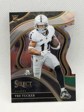 2023 Panini Select Tre Tucker #214 Raiders Rookie Club Level Prizm Die-Cut