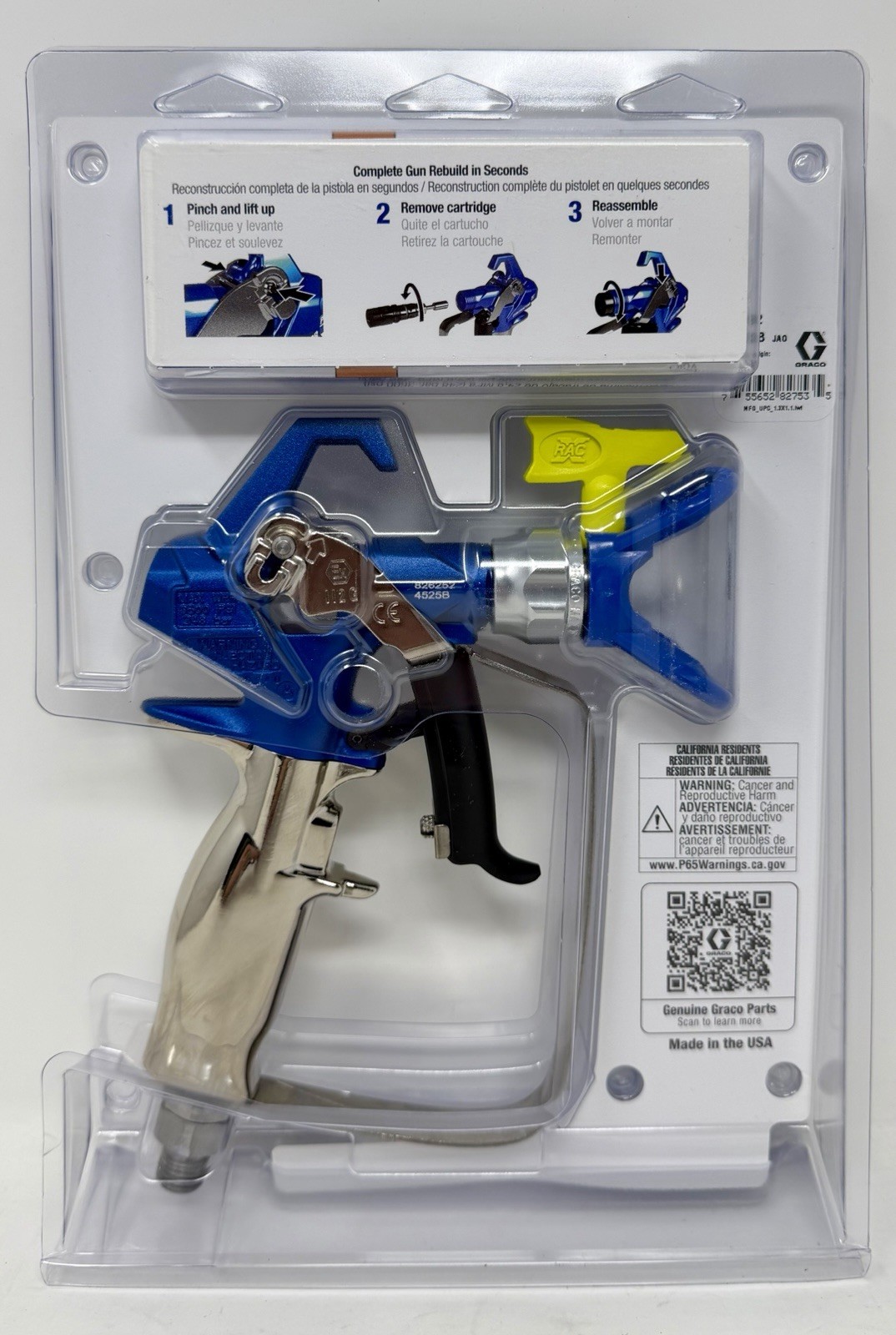 New Graco 826252 Contractor PC Compact RAC X Airless Paint Spray Gun SHIPS FREE!