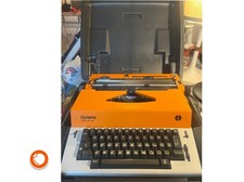 1970er Olympia Report de luxe electric Schreibmaschine im Koffer Topzustand