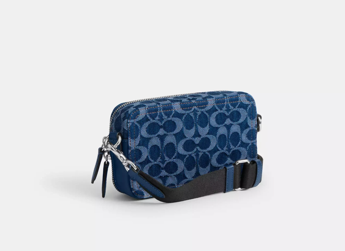 NWT Coach Charter Slim Crossbody Bag In Signature Denim CAS41 | eBay