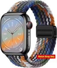 Magnetic Braided Sport Loop Nylon Strap 44mm 45mm 46mm 49mm for Apple Watch Seri