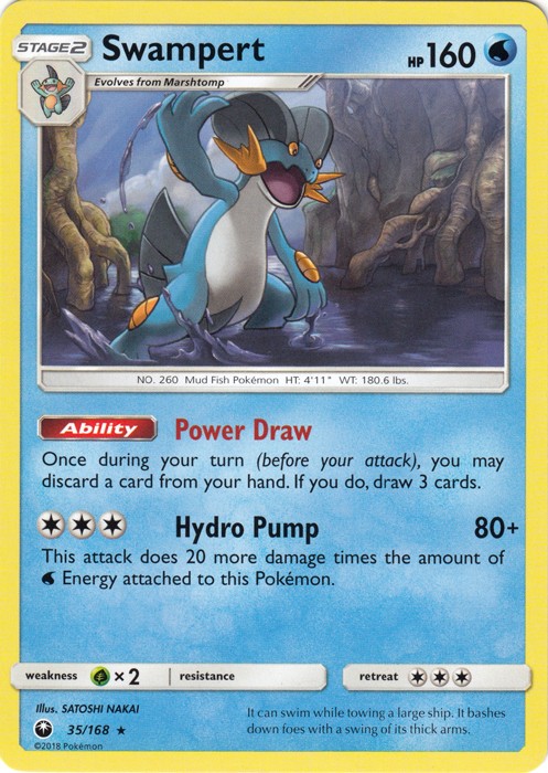 Swampert - 35/168 - Rare - Lightly Played