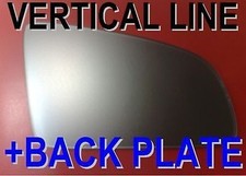 AUDI A3/A4/A6 2001+ ESPEJO RETROVISOR CRISTAL ASFÉRICO + PLACA