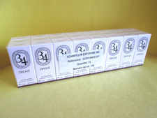 SET OF 24 DIPTYQUE 34 OPONE EAU DE PARFUM SAMPLES 2 ML 0.06 OZ SEALED LOT 6B