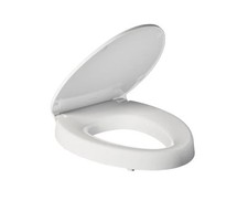 Kohler Border Elevated Quiet-Close Elongated Toilet Seat White 27930-0
