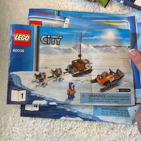 LEGO City 60036 Arctic Base Camp Building Set Instructions Bulk Lot INCOMPLETE
