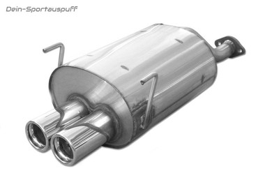 Fox Sport Exhaust Honda Civic 5 6 Type EG EK 2x76 Round With Absorption.