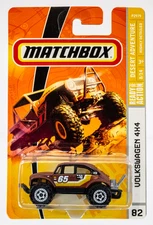2009 Matchbox #82 Volkswagen (Beetle) 4x4 MATTE BROWN | FSC