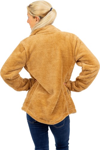 Reichstadt Mujer Suave Peluche Polar Chaqueta Cuello Soporte Cremallera Bolsillos Droga - Imagen 56 de 103