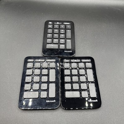 Lot Of 3 Genuine OEM Microsoft 1558 Sculpt Ergonomic Number Key Pad Bluetooth