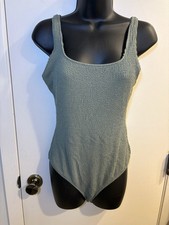 Aerie One Piece Full Coverage Swimsuit Size L Green