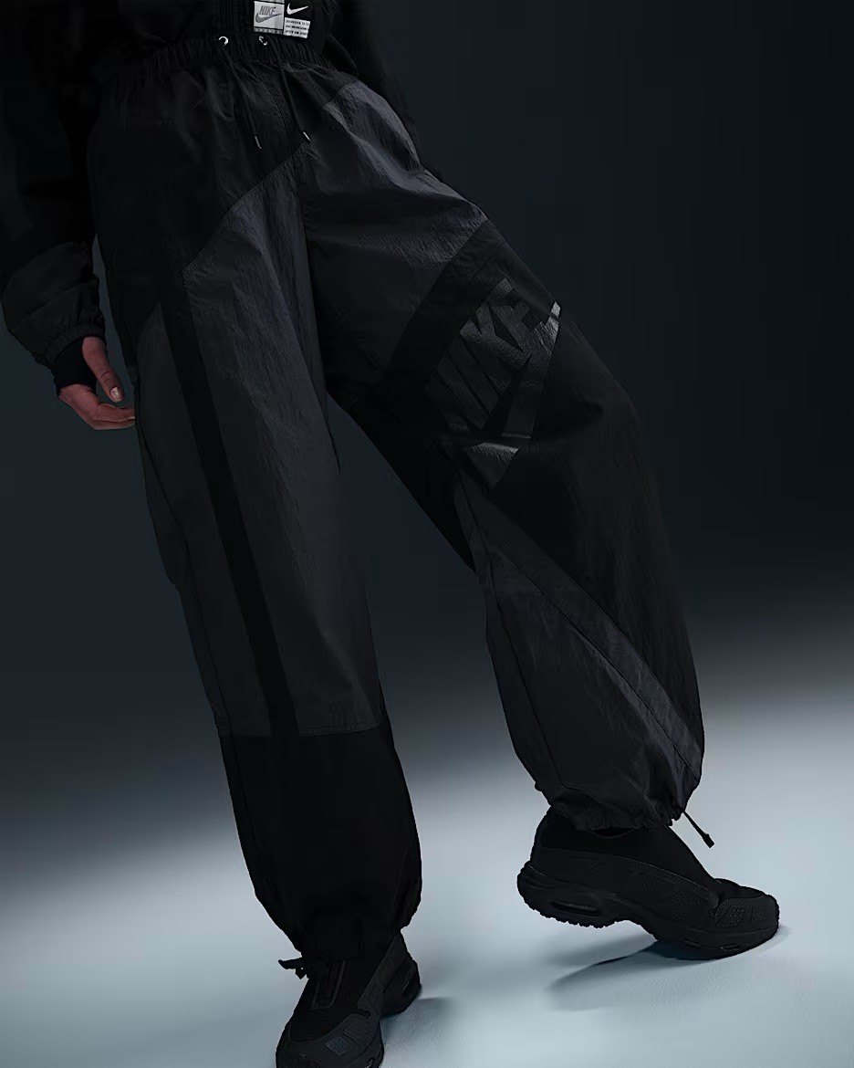 SACAI X NIKE Taglia Small Tuta Nike Sportswear Track Donna Tessuto Oversize Nero Prezzo consigliato £180