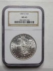 1885-O U.S. $1 Morgan Silver Dollar NGC MS63