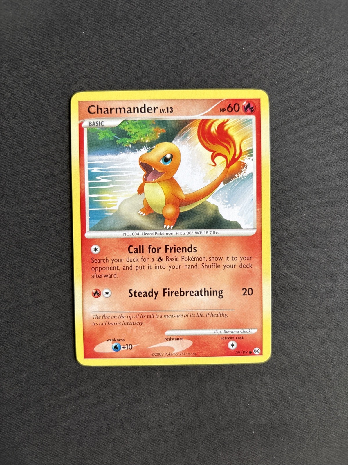 Pokémon TCG Charmander 59/99 Platinum Arceus Regular Non Holo Common - LP/NM