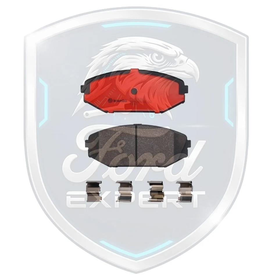 Kit de pastillas de freno delanteras y traseras Brembo OEM de cerámica para Honda Odyssey 2002-2004 3,5 L Foto 4 de 4