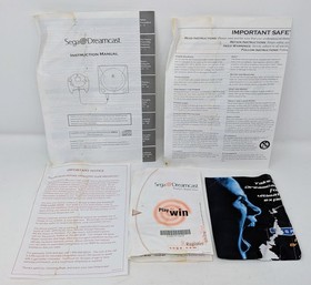 Sega Dreamcast Console Bundle w/ Water Damaged Box - Tested & Working!