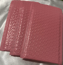 Pink Bubble Padded Mailers Self-Seal Adhesive Strip Envelopes Lot of 3