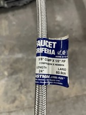 Eastman Steel-Flex Stainless Steel Faucet Supply Line 24 in 3/8" Comp x 1/2" FIP