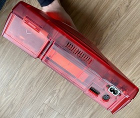 SEGA SATURN HST-3220 JAPANESE RED CONSOLE W SAROO LOADED 256 GB OEM CONTROLLERS