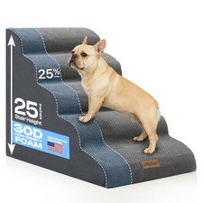 Extra Wide Dog Stairs for Large Dogs Up to 80lbs, 25" Pet Steps for High Bed ...