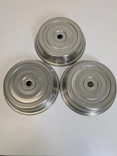 3 Hospitality Restaurant Vollrath Stainless Steel Food Warmer Plate Covers 9"