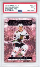 2023-24 Upper Deck Dazzlers Pink Connor Bedard RC Rookie Hockey - PSA 9