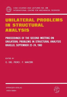 Unilateral Problems in Structural Analysis F. Maceri (u. a.) Taschenbuch viii