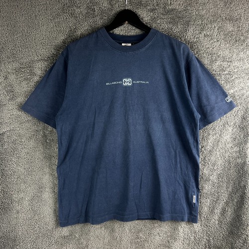 Vintage Billabong T-Shirt Single Stitch Australia Blue Mens Medium Surfwear Y2K - Picture 2 of 13