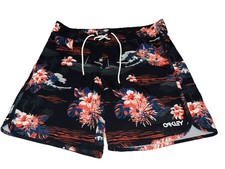 NEW OAKLEY MENS M UNLINED ATHLETIC SURFING BOARD SHORTS SWIMMING 32 MEDIUM MD NR