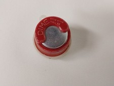 Vintage - Coin Holder for Nickel  Dime Change Keychain Key Ring Plastic  Metal