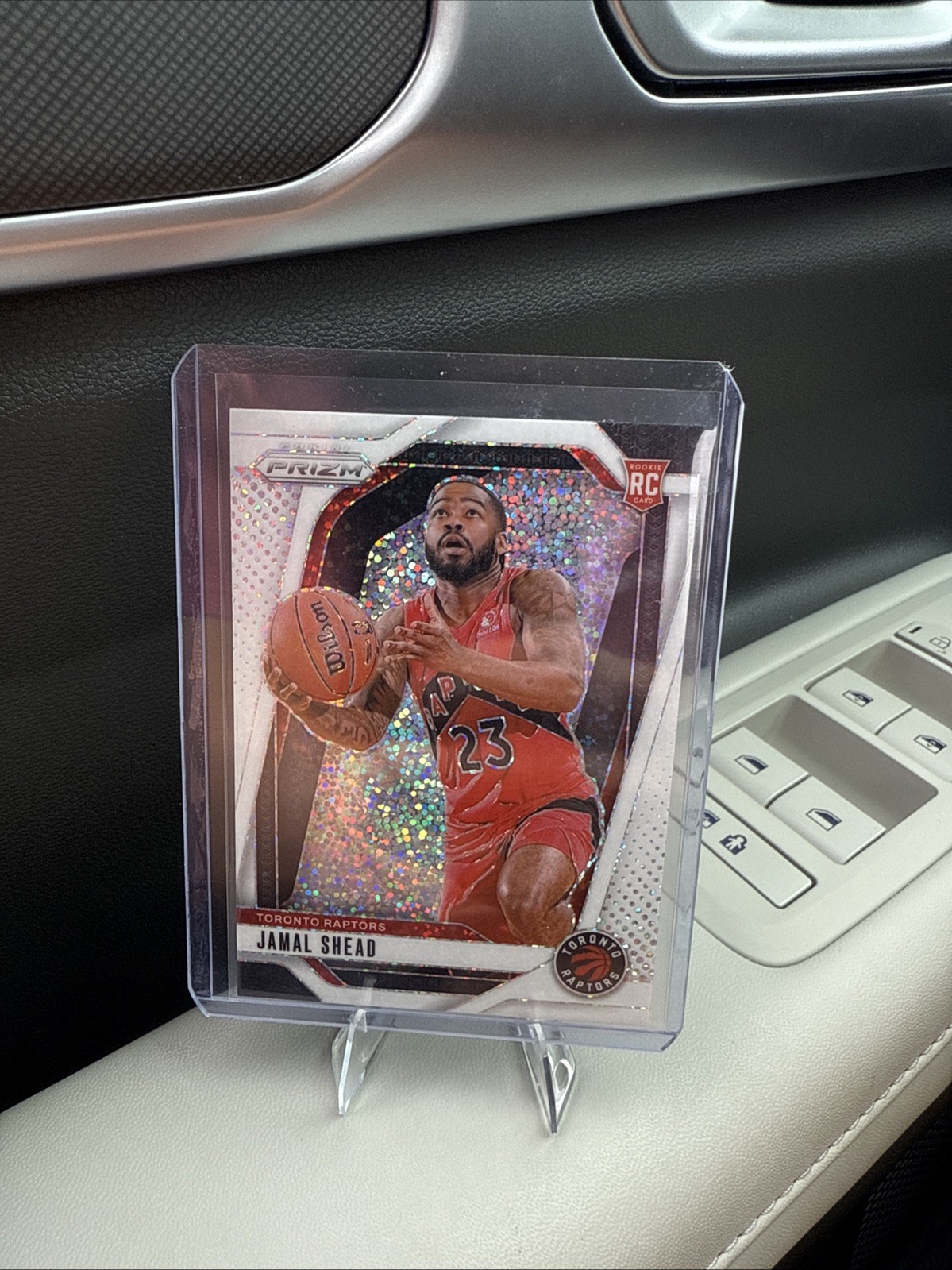 2024-25 Prizm Jamal Shead SSP RC White Sparkle Rookie #241 Raptors