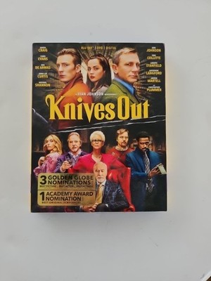 Knives Out Blu-ray Daniel Craig, Jamie Lee Curtis, Chris Evans Preowned 