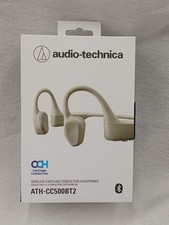 Audio-Technica ATH-CC500BT2 Cartilage Conduction Ear-hook Headphones Beige W/Box