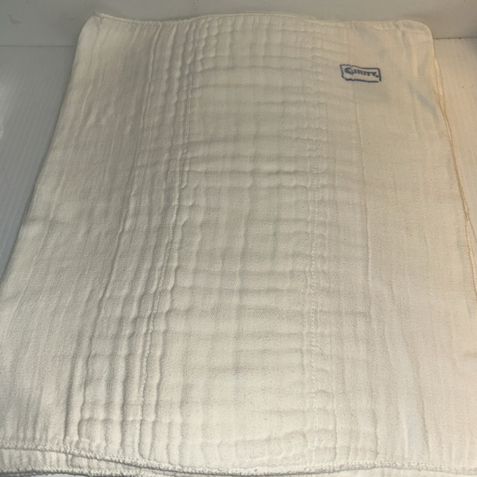 Lot Of 10 Curity Vtg Prefold Cloth Baby Diapers 16x13 Heavy Duty Some Stains/209