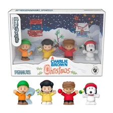 Little People CHARLIE BROWN CHRISTMAS Collector Special Edition Set Peanuts NEW
