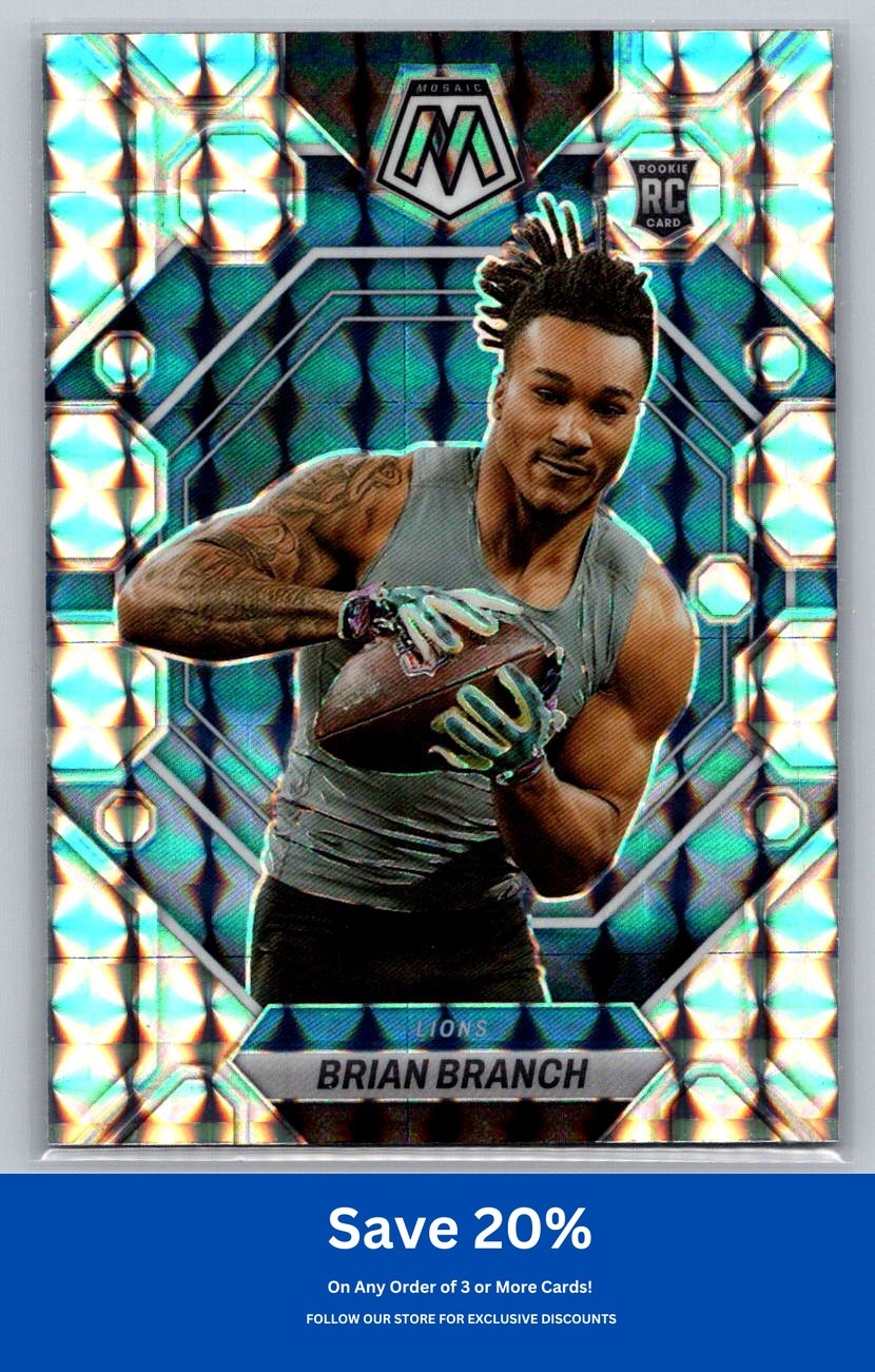 Brian Branch Rookie 2023 Panini Mosaic #287 Mosaic Detroit Lions CB4