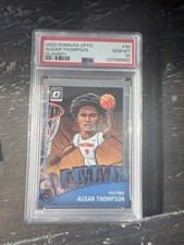 2023 Ausar Thompson RC Donruss Optic Slammy #30 PSA 10 Pistons Case Hit Gem ER26