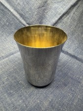 Becher - versilbert ?!? mit Schriftzug Gustav Schickedanz