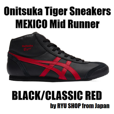 Onitsuka Tiger Sneaker MEXICO Mid Runner 1183B577.001 BLACK / CLASSIC RED