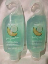 AVON Senses Cucumber  Melon Hydrating Shower Gel 5 fl oz each Set of 2