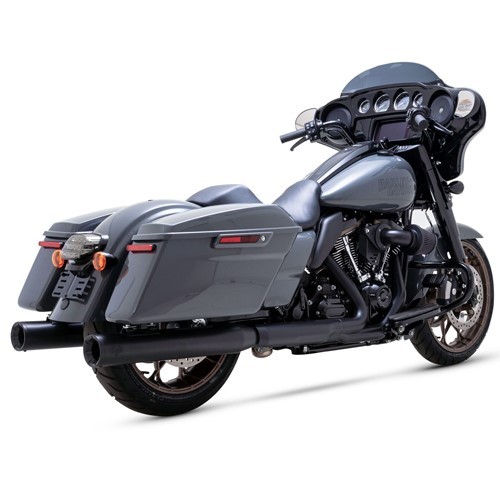 Vance & Hines Eliminator 400 Slip-Ons Black 2017-2025 Touring FLH/FLT Glide M8 - Picture 1 of 4