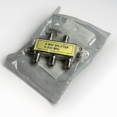 Leviton 4 Way Coaxial Splitter 75Ω   Brand New - Sealed
