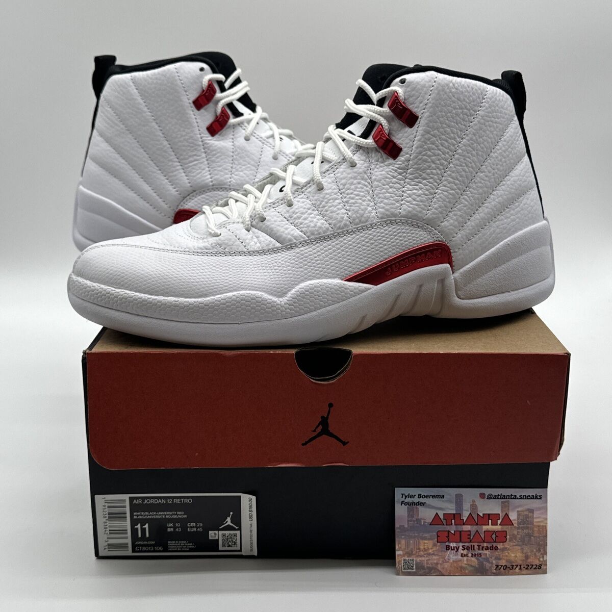 Size 11 - Jordan 12 Retro Twist 2021 White Leather Tumbled Size 11 - Jordan 12 Retro Twist 2021 White Leather Tumbled