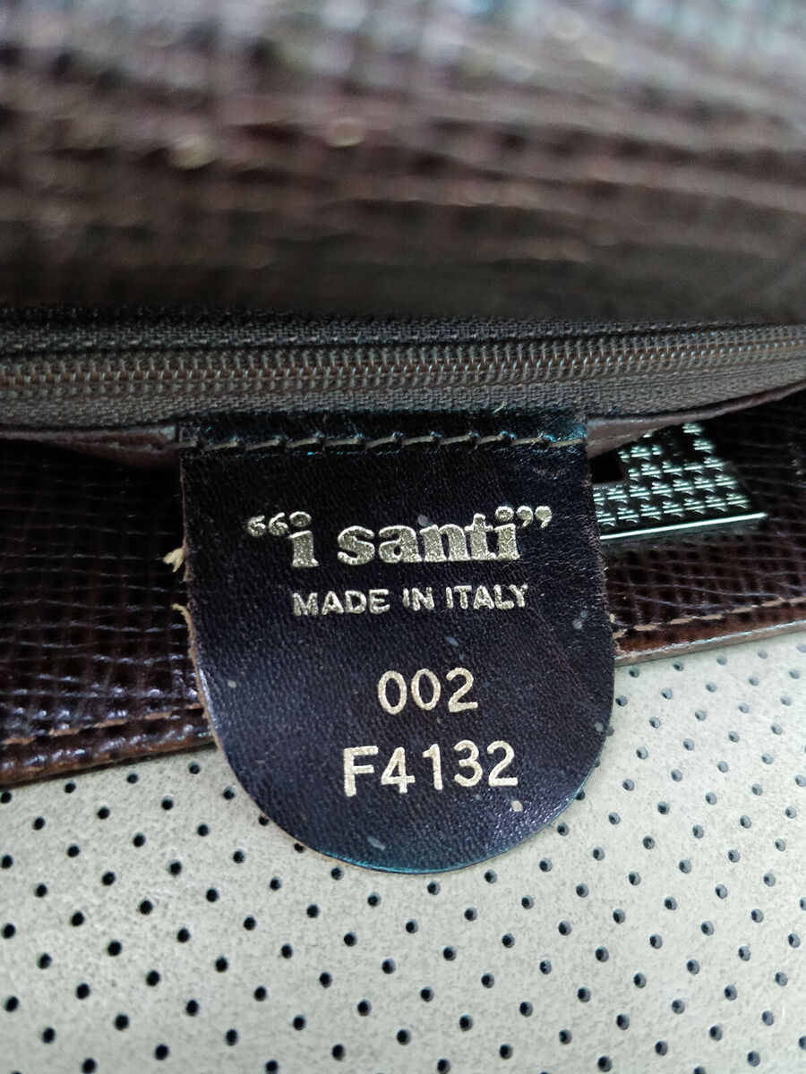 I Santi Italy Vintage Womens Leather Purse Shoulder Bag I Santi Italy Vintage Womens Leather Purse Shoulder Bag