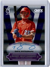 2022 Onyx Premium Silver Foil Benny Montgomery Auto 193/270 (B85) Rockies