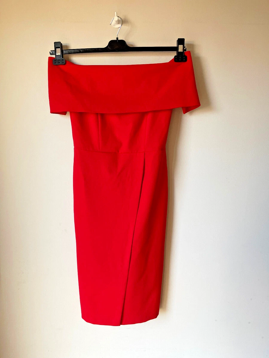 Oasis red wrap dress 2025