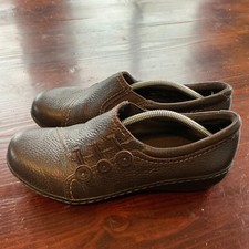 Clarks Ashland Effie Loafers Women's Size 8.5M Dark Brown Leather Comfy Slip On