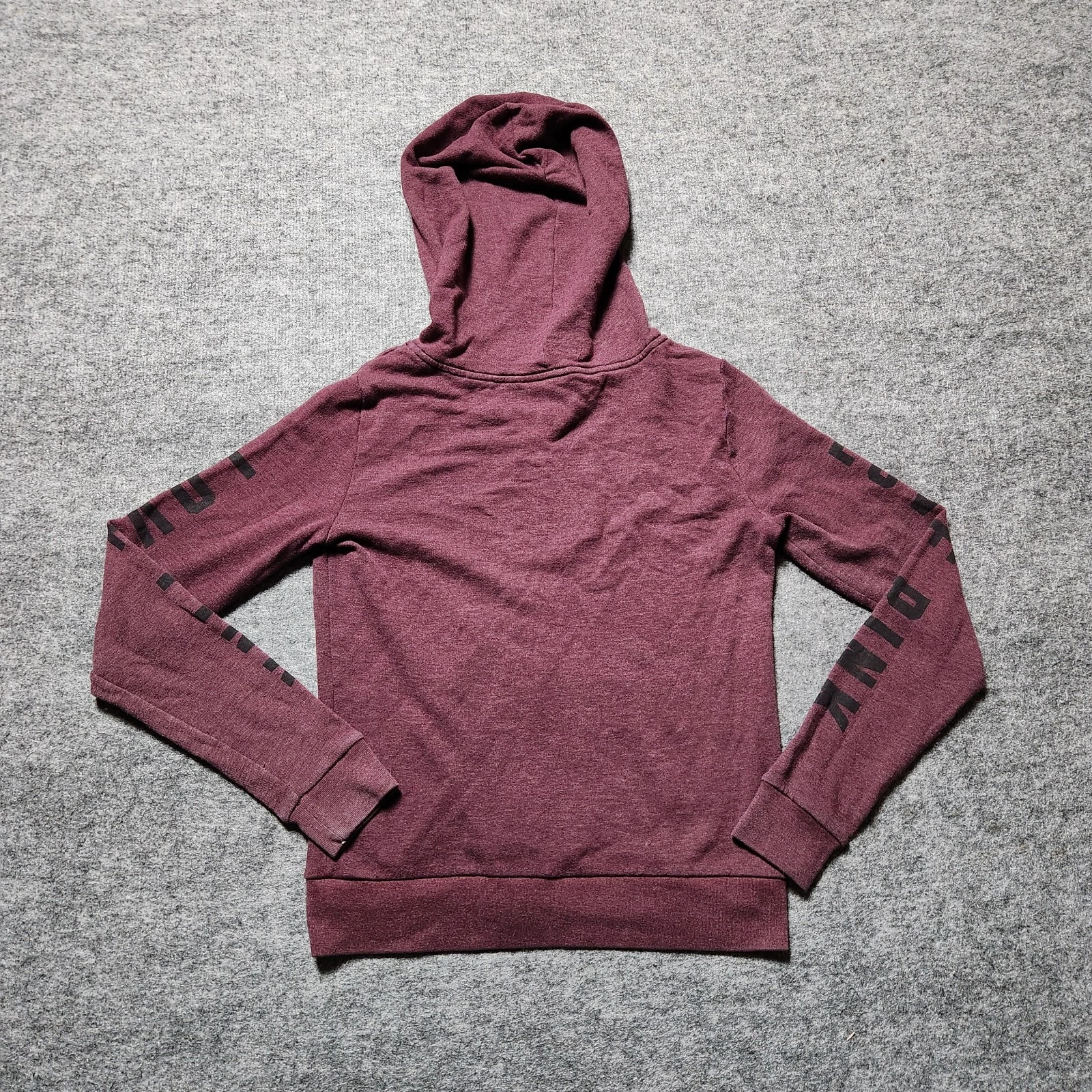 UNDERCOVER VICTORIA'S SECRET ROSA Felpa con cappuccio donna S rosso pullover cotone poliestere