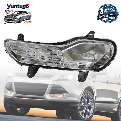 Left Driver side For 2013 2014 2015 2016 Ford Escape Fog Light Lamp