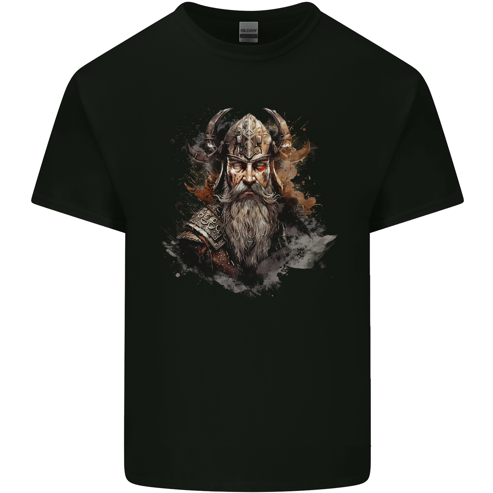 A Realistic Viking Warrior Mens Cotton T-Shirt Tee Top